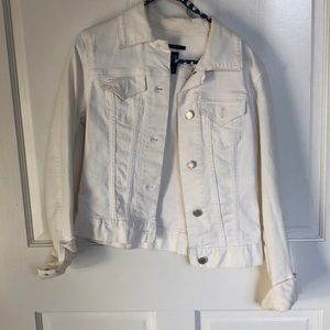 White jean jacket